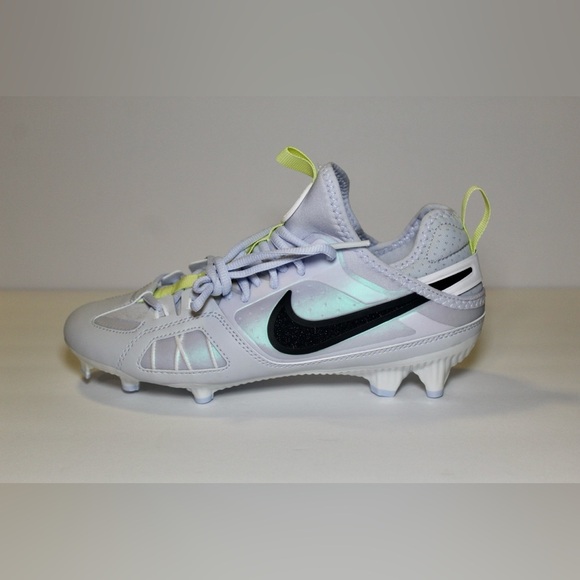 Nike Men's Huarache 9 Varsity LAX SE Football FZ3620-001 Grey White Size 7.5 - Picture 3 of 8